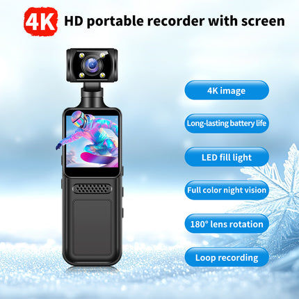 M12 Model High-definition portable 1080p clip-on action camera, handheld video recorder, supports MicroSD cards, suitable for cycling sports and vlog recording.