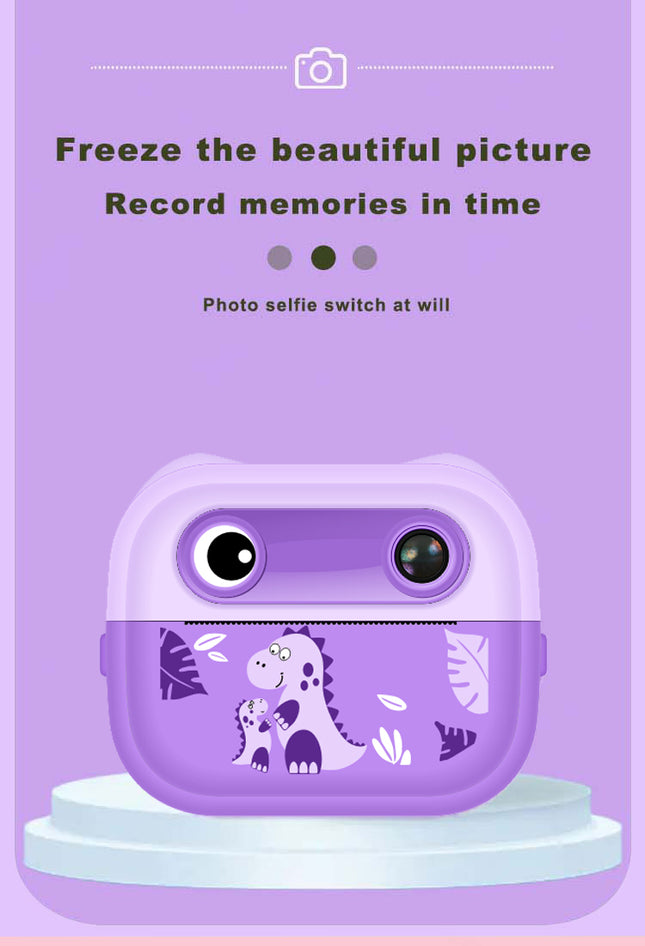 Y16 Manufacturer's Mini Children's Video Camera Dual Lens Cute Kids Instant Print 1-Year Feature CMOS Imaging MicroSD Warranty