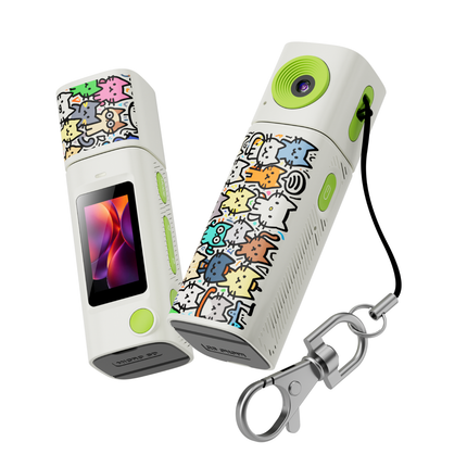 Innovative Lipstick Design Mini Keychain Camera 2K HD Recording 230° Rotation Lens Thumb Camera Youth Series for Kids Student