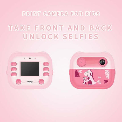 Y16 Manufacturer's Mini Children's Video Camera Dual Lens Cute Kids Instant Print 1-Year Feature CMOS Imaging MicroSD Warranty