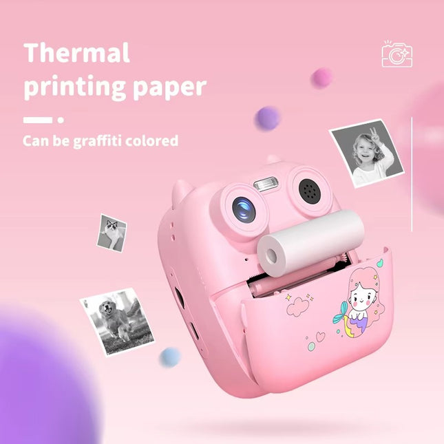 Children's Gift New Model 1080P HD Instant Print Camera Thermal Photo Paper 2.4IPS Screen CMOS Imaging Sensor 1 Year MP3
