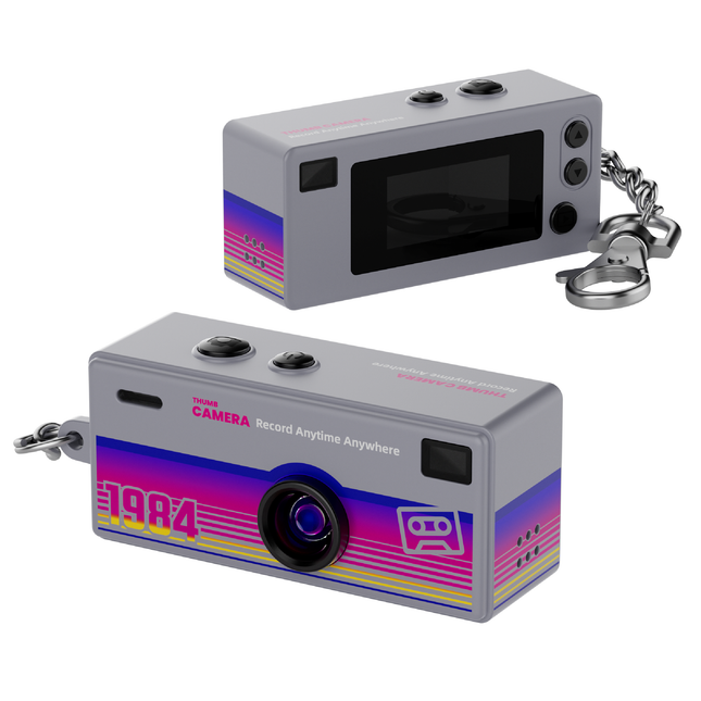 Mini Thumb Camera 1080P Similar Kodak Charmera 1984 Digital Camera Blind Box Keychain Camera for Kids Students