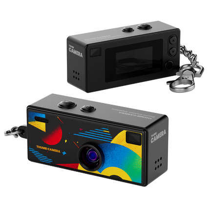 Mini Thumb Camera 1080P Similar Kodak Charmera 1984 Digital Camera Blind Box Keychain Camera for Kids Students