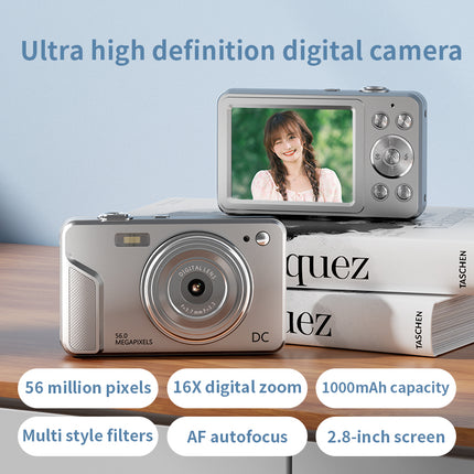 New Digital Camera C16 Model 2.8inch IPS HD Screen AF Auto Focus 16x Digital Zoom 56.0 Million Megapixels  Plastic