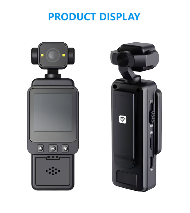 DV01 Mini HD 1080p WiFi Pocket Outdoor Sports Camera Recorder Loop Recording Back Clip Bicycle Camera Smart Home