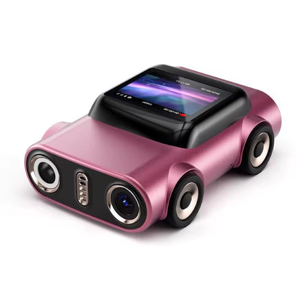 Mini Camera 2K HD Video Recorder Car Shaped Keychain Thumb Camera Built in Flash 130° Wide Angle Lens Auto Focus Cam