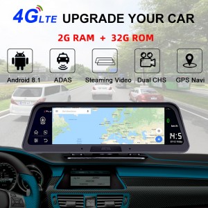 Car GPS Navigation Android 8.1 4G DashBoard 1080P Parking Camera