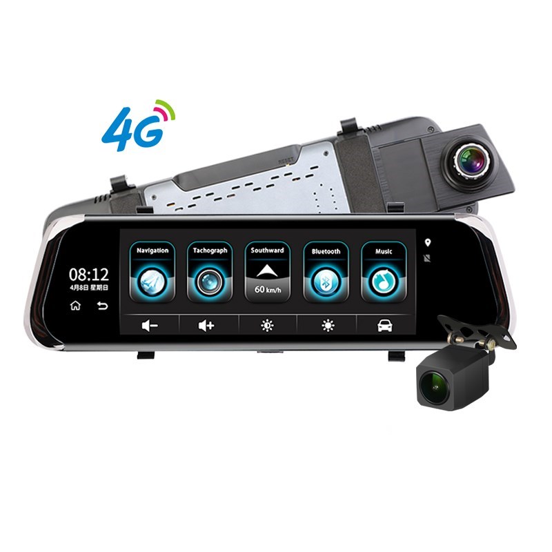 10 inch 4g Android Wifi Gps 1080p Video Recorder Dual Lens Dash Cam Bluetooth Adas Car Dvr Camera Featured Image