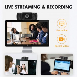 2K QHD Webcam Auto focus live streaming recording USB webcam