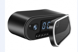 Wireless table clock IR Night Vision mini dvr camcorder app remote 1080P wifi Camera alarm clock