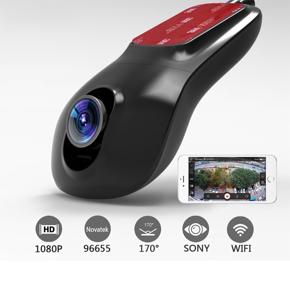 Factory Promotional Hd Dvr Dashcam Handleiding -
 FHD 1080P 170 degree ultra wide angle universal hidden wifi car camera – Yikoo