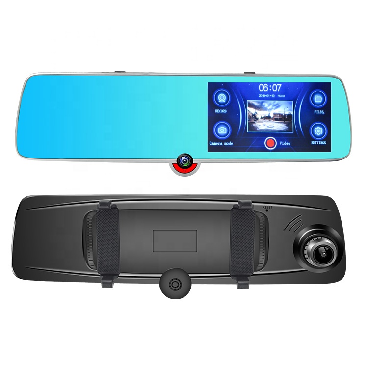 Full hd 1080P dual lens 170 degree 5.0 inch ips touch screen car camera with night vision Featured Image
