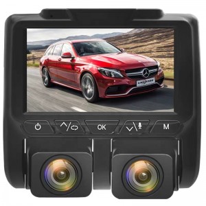 2020 Good Quality Car Dashboard Camera - Newest 2.0 inch Novatek 96663 dash cam 360 degree car black box dual camera – Yikoo