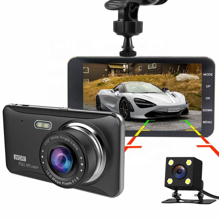 2019 High quality Car Dvr Recorder - 2 Channel Car Dash Camera Hd 1080p 4.0 Inch Seamless Loop Recording Car Block Box – Yikoo