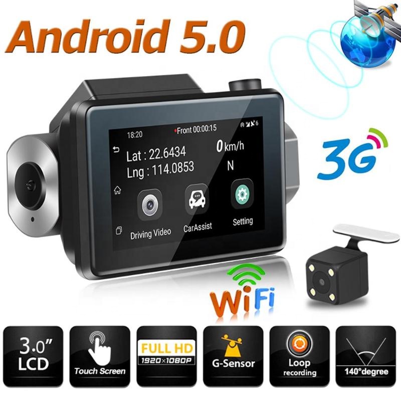 Auto Dvr 10/" Touch Android 5.0 GPS FHD 1080P Video Recorder Mirror WIFI 3G NEW