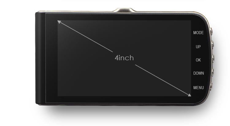 4.0 inch touch screen 1080p manual car camera hd dvr with night vision