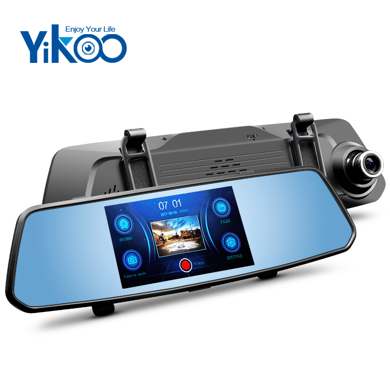 2020 Latest Design Hd Mini Hidden Car Camera Mini Camera - 5 inch touch screen full 1080p WDR reverse camera rearview mirror camera – Yikoo