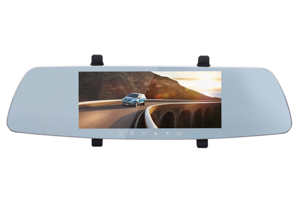 Full hd 1080P 7.0 Inch IPS touch screen dual lens rear view mirror monitor car dash cam