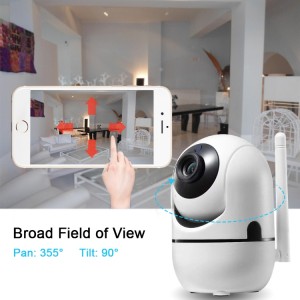 1080P Baby Monitor Security Indoor WiFi Wireless IP Camera Mini Action Camera With Two-Way Audio