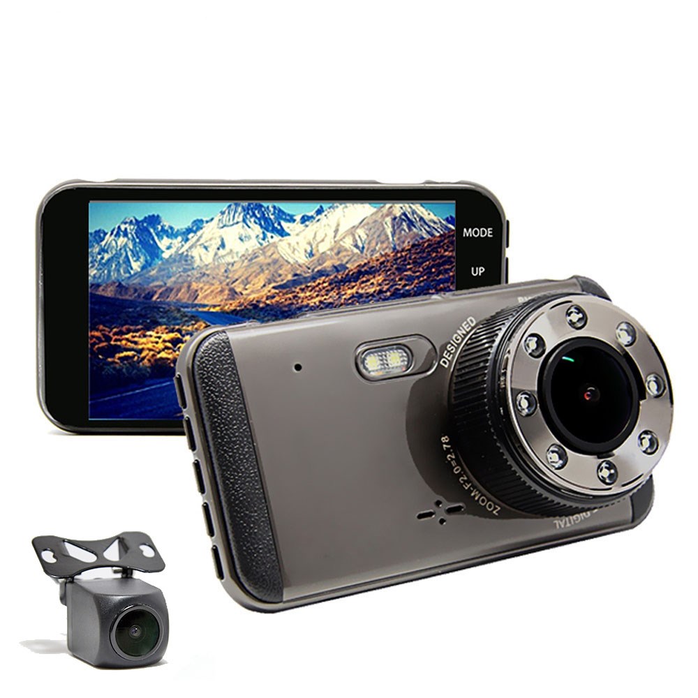 Manufacturer for Car Hidden Dvr Camera -
 Mstar FHD 1080p driver recorder 4.0 inch 170 degree dual lens car dvr camera ADAS car cam – Yikoo