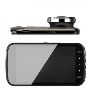 4.0 IPS screen car blackbox dvr dash camera hd 1080p reversing video camera dual lens dvr