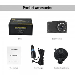 New 3.0 Inch Full HD 1080P Dual lens GPS Dash Camera Night vision Video Recorder Dvr