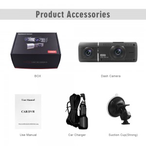 New mini 1.5 inch full hd 1080P gps G-sensor dual camera parking monitor car dvr  recorder