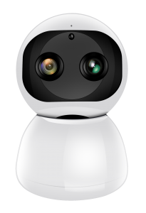 Zoom Wifi Wireless Dual Lens Humanoid IP Camera Hd Security Smart Surveillance 120 Angle CCTV Cameras