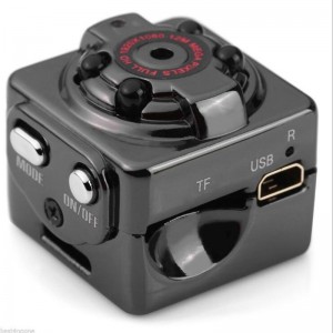 Mini cctv security camera 1080P full HD black 4 LED Infrared night vision spy hidden pocket camera